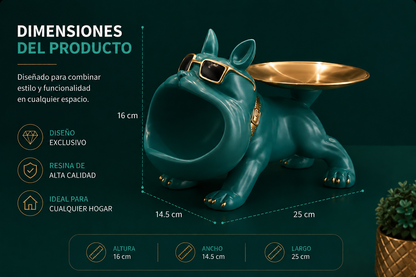 FIGURA DECORATIVA PREMIUM CON BANDEJA ORGANIZADORA