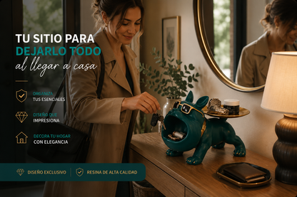 FIGURA DECORATIVA PREMIUM CON BANDEJA ORGANIZADORA