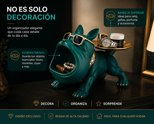 FIGURA DECORATIVA PREMIUM CON BANDEJA ORGANIZADORA